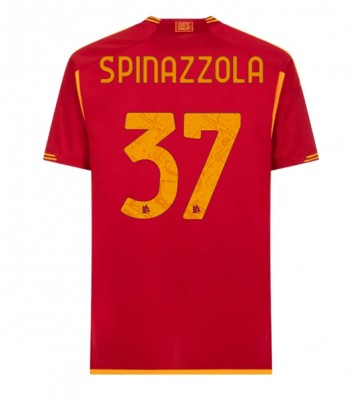 AS Roma Leonardo Spinazzola #37 Primera Equipación 2023-24 Manga Corta